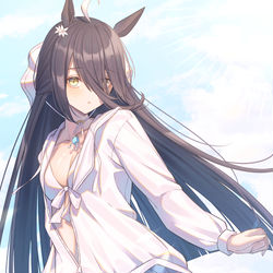 This is a pixiv picture whose title is 水着カフェ.