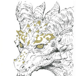 This is a pixiv picture whose title is 幻獣神話展Ⅹ ドローイング8点.