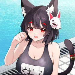 This is a pixiv picture whose title is 水着山城.