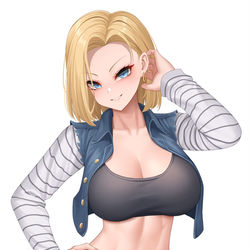 This is a pixiv picture whose title is 18号.