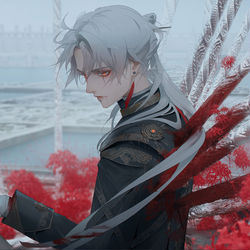 This is a pixiv picture whose title is 失われた深淵·刃.