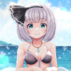 This is a pixiv picture whose title is ビキニな妖夢ちゃん.