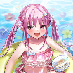 This is a pixiv picture whose title is 水着おタマさん🌺🌊☀️.