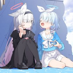 This is a pixiv picture whose title is 最近描いたブルアカまとめ.