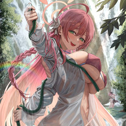 This is a pixiv picture whose title is 浦和ハナコ(水着).