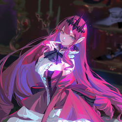 This is a pixiv picture whose title is 妖精騎士トリスタン.