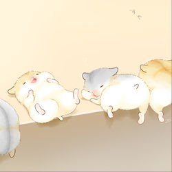 This is a pixiv picture whose title is ハムの日。.