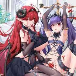This is a pixiv picture whose title is 兴登堡和舒尔茨.