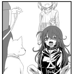 This is a pixiv picture whose title is VS犬.