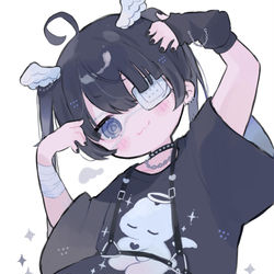 This is a pixiv picture whose title is 厨二病な子.