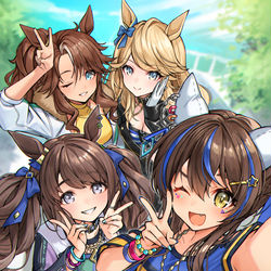 This is a pixiv picture whose title is ギャルウマしか勝たん！.