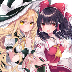 This is a pixiv picture whose title is レイマリ.