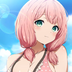 This is a pixiv picture whose title is 水着ひーちゃん.