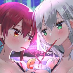 This is a pixiv picture whose title is 例の公式壁紙.