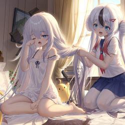 This is a pixiv picture whose title is お！は！よ！う！.
