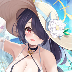 This is a pixiv picture whose title is 水着ヒナタ.