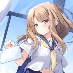 This is a pixiv picture whose title is 「……はい」.