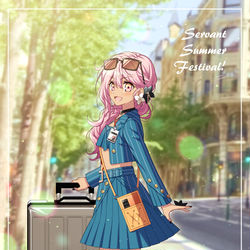 This is a pixiv picture whose title is クロエちゃんお出かけスタイル.