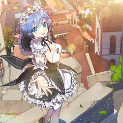 This is a pixiv picture whose title is レム.
