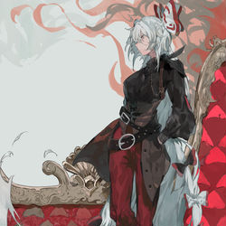 This is a pixiv picture whose title is 滅罪「正直者の死」.