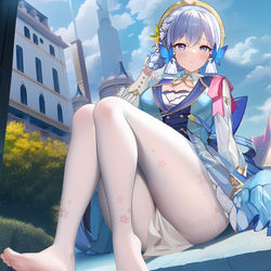 This is a pixiv picture whose title is 神里绫华.