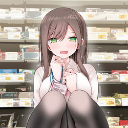 This is a pixiv picture whose title is 「新商品のお菓子だぁ・・♡」.