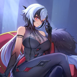 This is a pixiv picture whose title is Harlequin.
