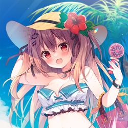 This is a pixiv picture whose title is 🌺.