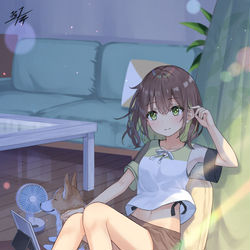 This is a pixiv picture whose title is 休日.