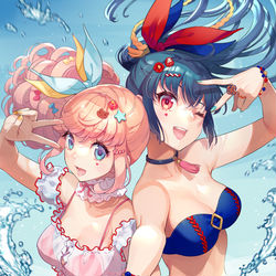 This is a pixiv picture whose title is summer splash !!.