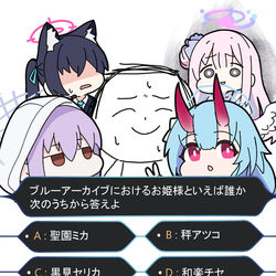 This is a pixiv picture whose title is クイズCミリオネア.