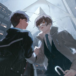 This is a pixiv picture whose title is RAINY DAY.