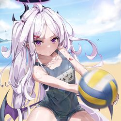 This is a pixiv picture whose title is hina😭😭.