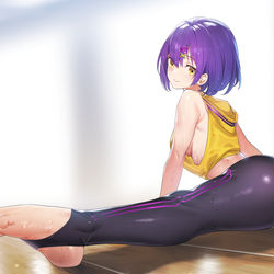 This is a pixiv picture whose title is ストレッチガール.