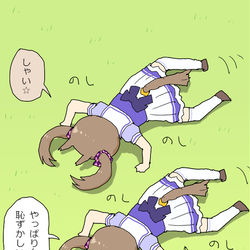 This is a pixiv picture whose title is 女装トレーナーという概念を見かけて.