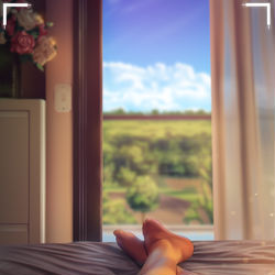 This is a pixiv picture whose title is バルコニー.