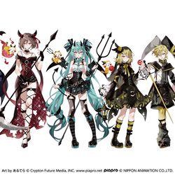 This is a pixiv picture whose title is ヴィランズ初音ミク.