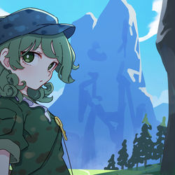 This is a pixiv picture whose title is 山の日.