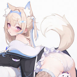 This is a pixiv picture whose title is Fuwawa~.