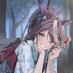 This is a pixiv picture whose title is 浴衣テイオー.