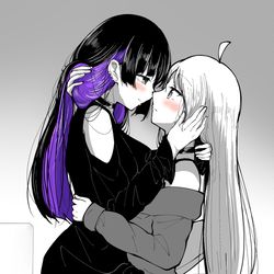 This is a pixiv picture whose title is オシャレなPAさんの髪の毛.