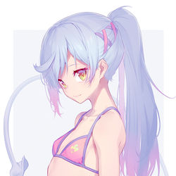 This is a pixiv picture whose title is 朔魔サマー！.