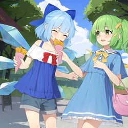 This is a pixiv picture whose title is 大チルデート.