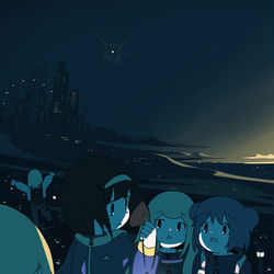 This is a pixiv picture whose title is 二番星を探しに.