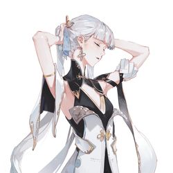 This is a pixiv picture whose title is 無題.