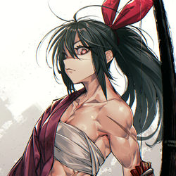 This is a pixiv picture whose title is 異世界サムライ　ギンコちゃん.