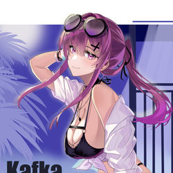This is a pixiv picture whose title is 水着kafka.