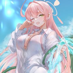 This is a pixiv picture whose title is 水着ハナコ.
