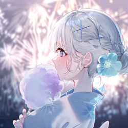 This is a pixiv picture whose title is 恋破れても腹は減る。.