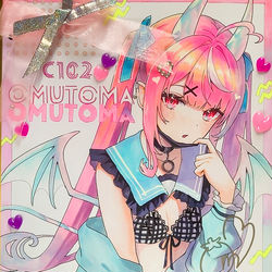 This is a pixiv picture whose title is 【C102】サイン入り色紙.